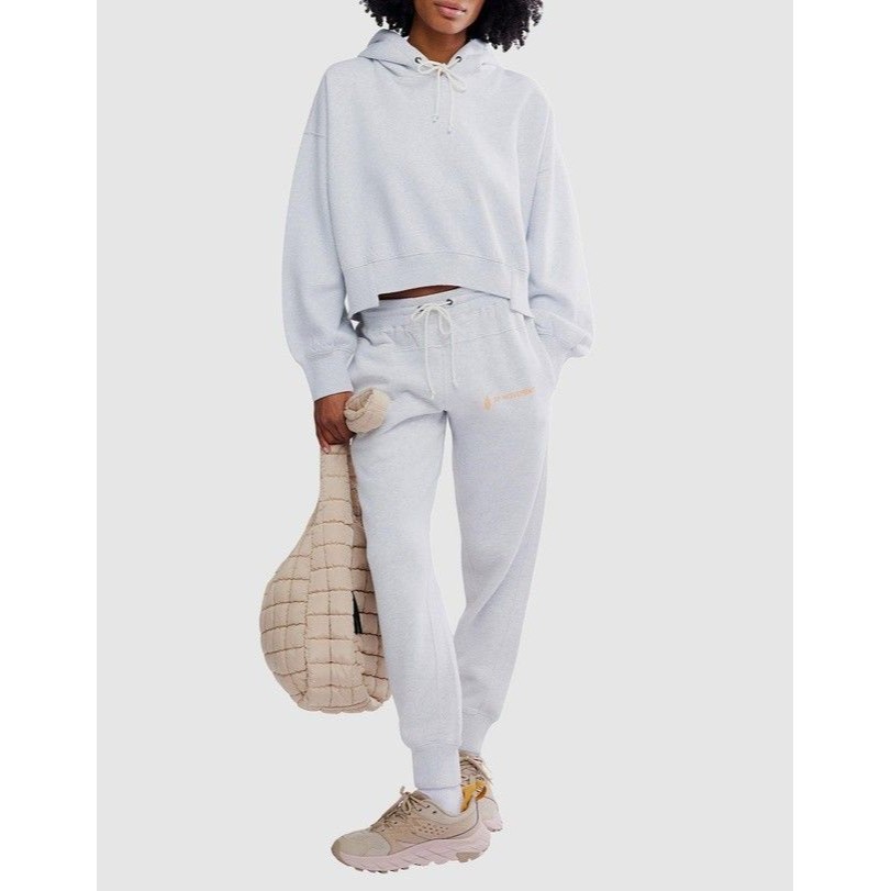 Free People Fp Movement Undefeated Hoodie Top & Pants Set Mid-Rise Xl 286725